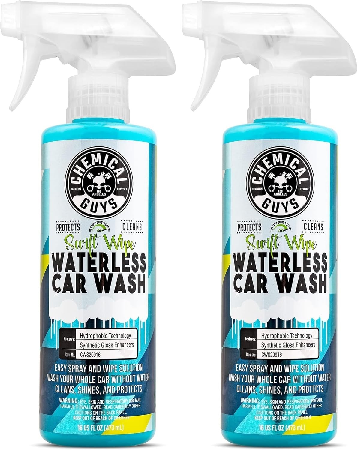 New CWS20916 Swift Wipe Sprayable Waterless Car Wash 16 Fl Oz (Pack Of 2) New