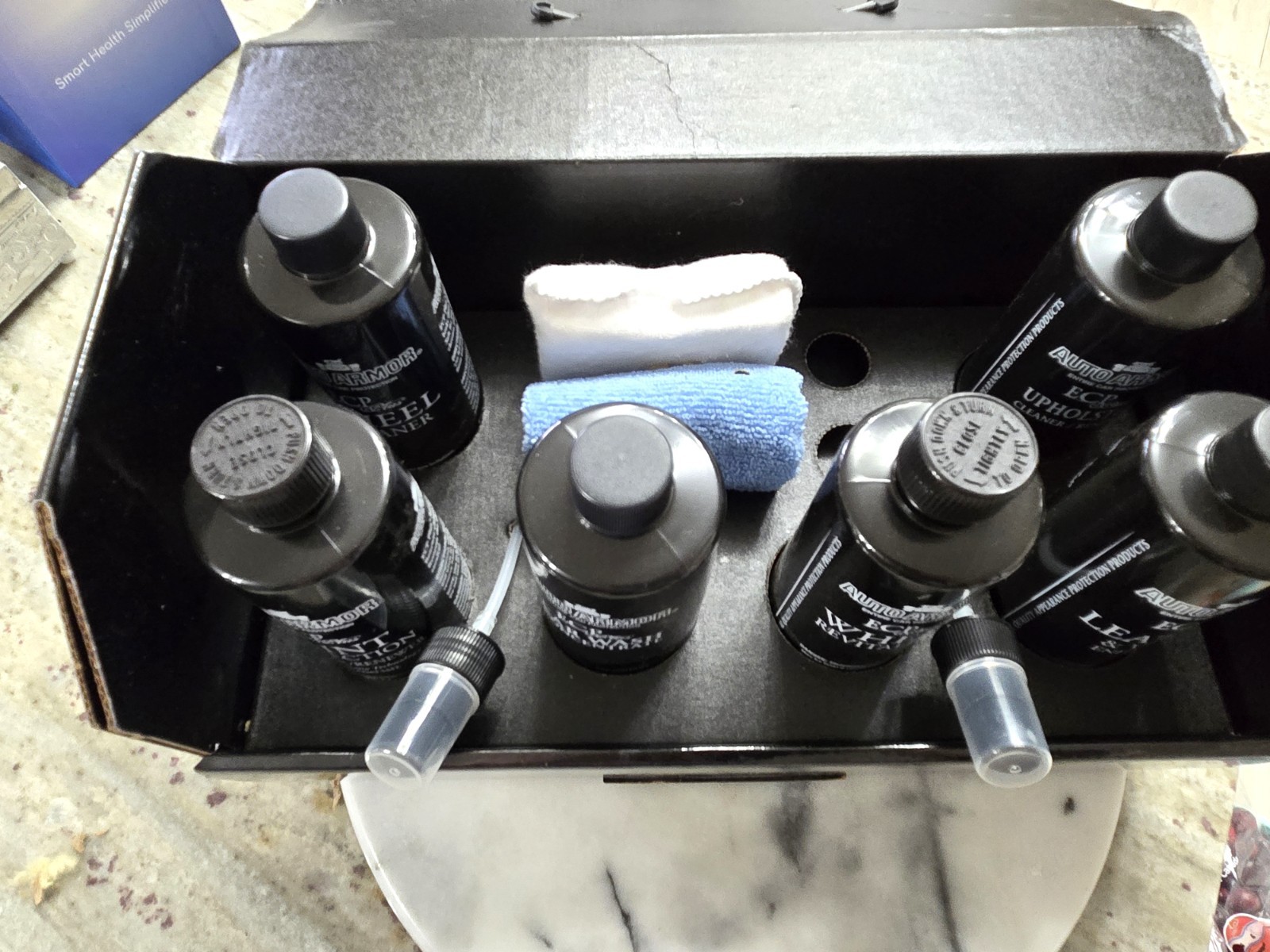 Auto Armor ECP Plus Car Protection Detail Care Kit – 6 Bottles Cloths Sprayers