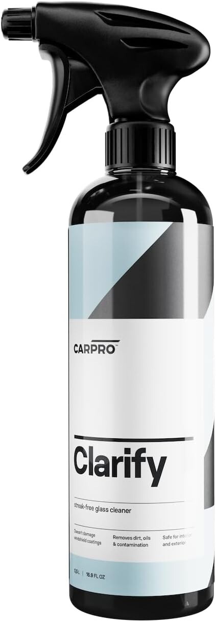CARPRO Clarify Streak Free Car Window Cleaner – Safe To Use On Glass, 500ml