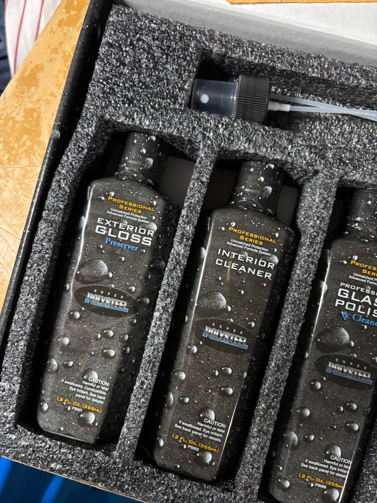 SEALED new SUPER POLYSTEEL Professional 6-Step Car Care System Auto Detailing