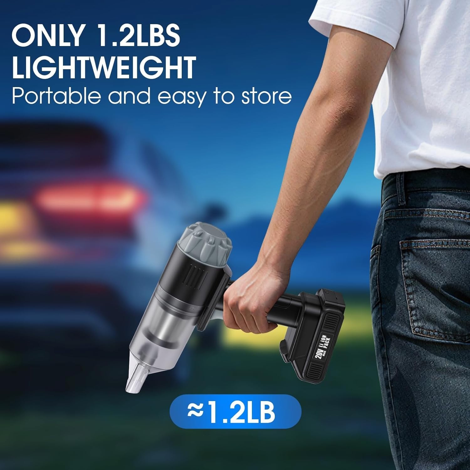 26pcs Car Cleaning Kit, Gray Interior Detailing Kit with High Power Vacuum Po…