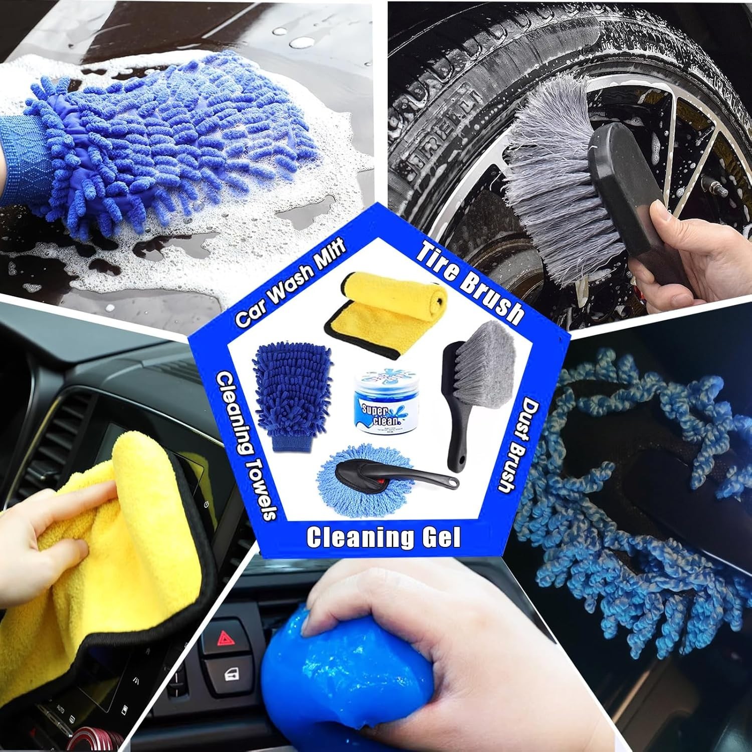 26Pcs Car Detailing Kit, Car Detailing Brush Set, Auto Detailing Drill Brush …