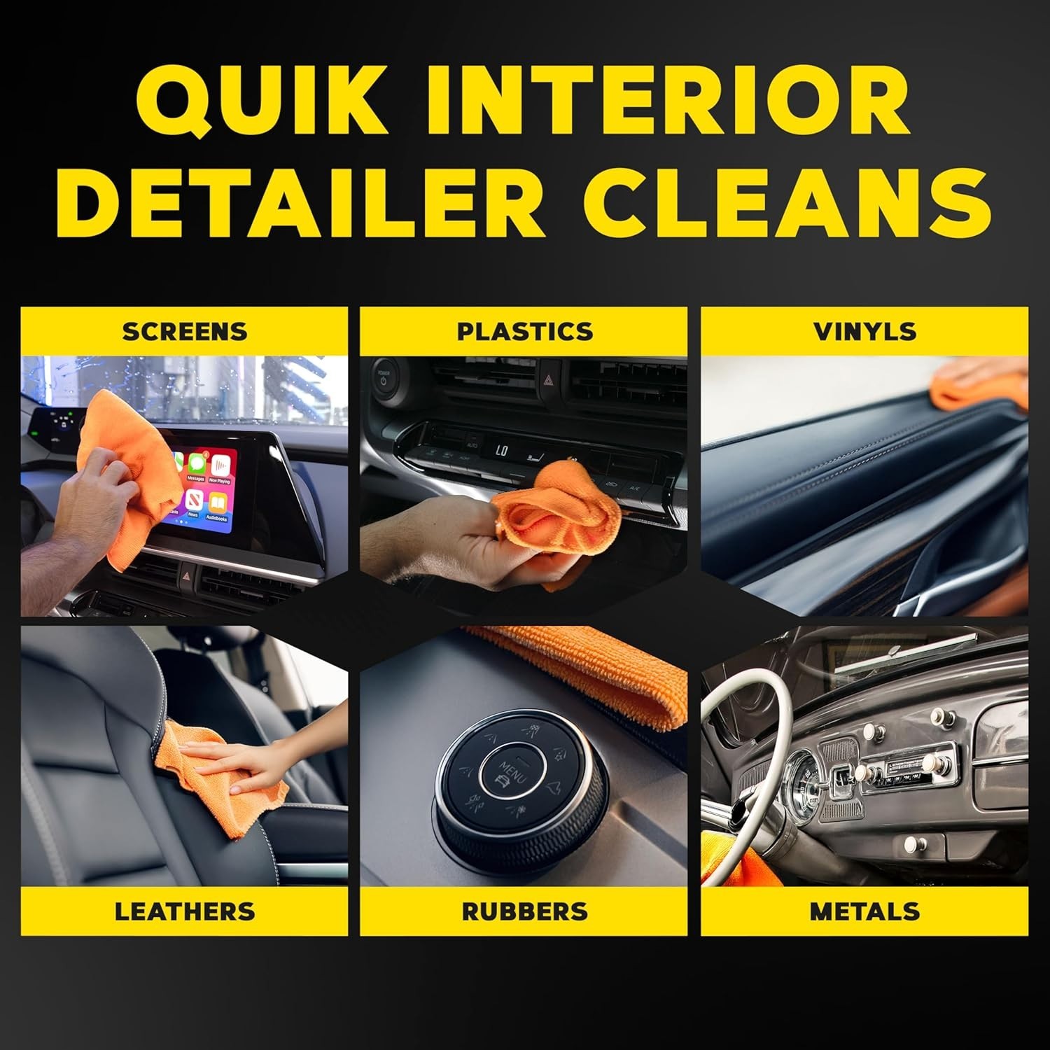 Ultimate Car Detailing Touch-Up Kit – Streak-Free Shine and Tire Foam Essentials
