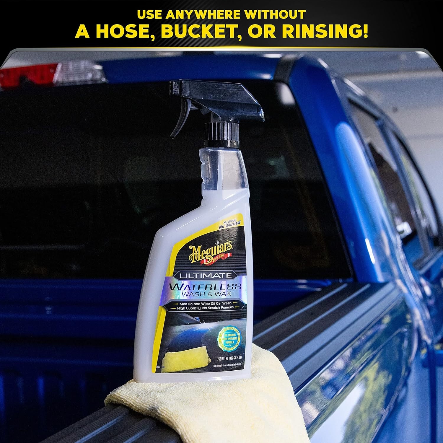 Meguiar’s Ultimate Waterless Wash & Wax 26oz | Scratch-Free Clean & Shine