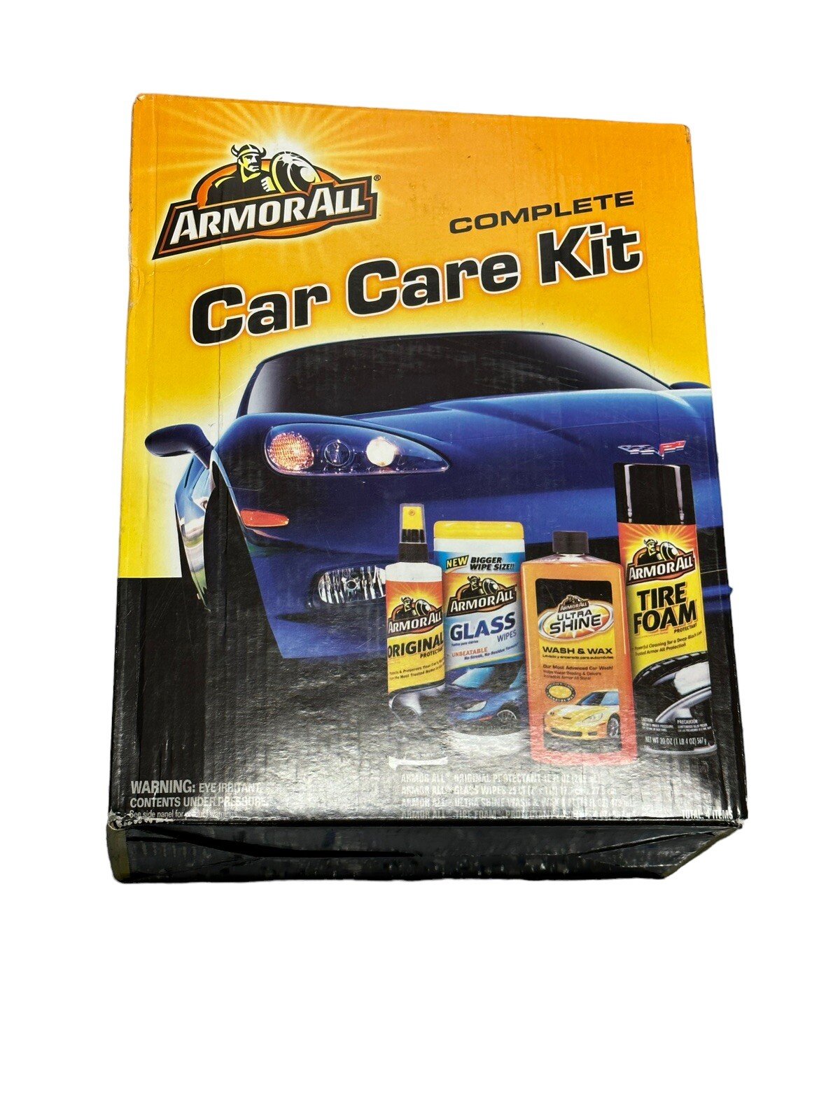 Complete Car Cleaning Car Care Kit (4 Pieces) Protects Various Interior Surfaces