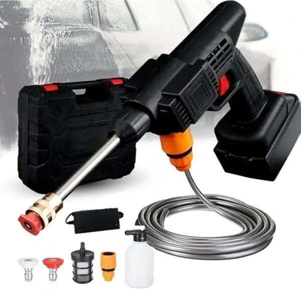Portable Cordless Electric High Pressure Water Spray Gun Car Washer Cleaner Tool