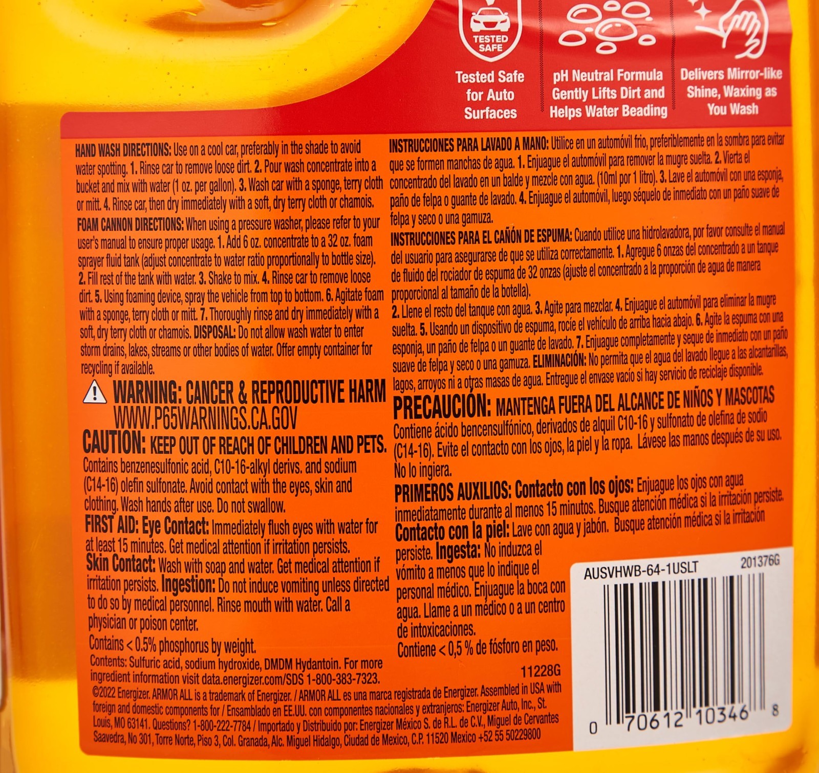 Ultra Shine Car Wash & Wax – 64 Fl Oz Cleaning Fluid for Cars, Trucks, Motorcycl