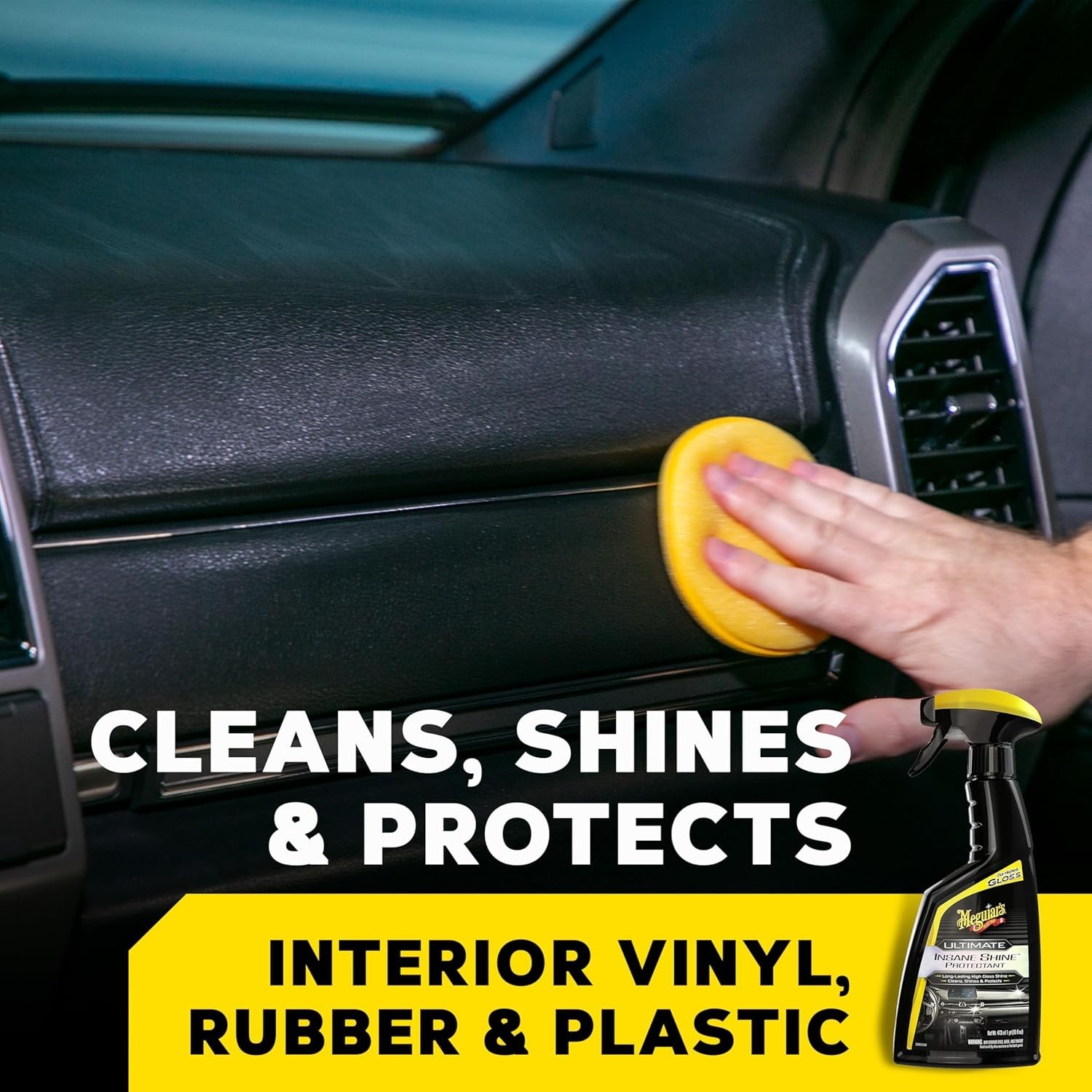 Meguiar’s G220216 Ultimate Insane Shine Protectant, Car Cleaning Spray That Crea