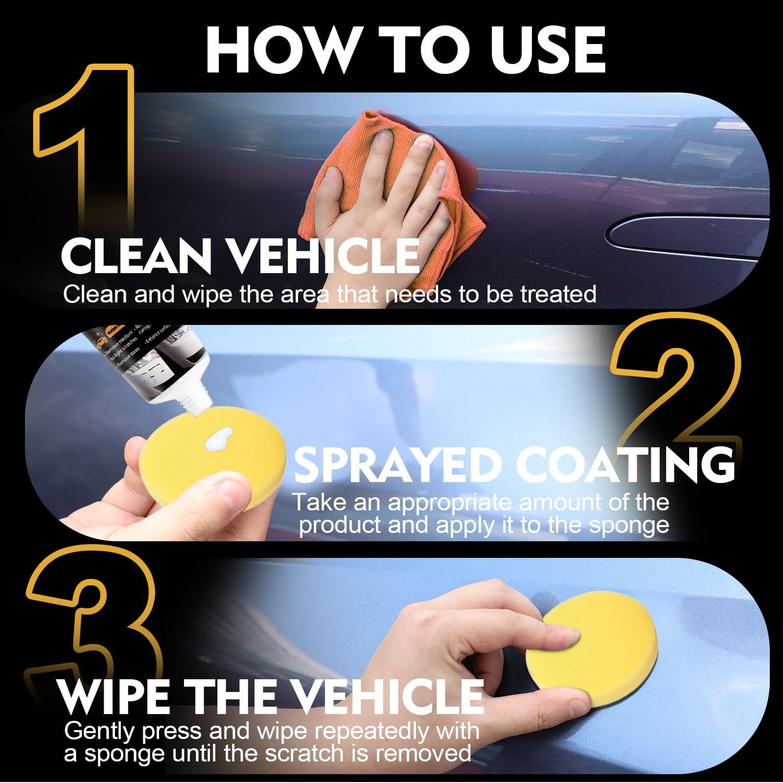 Upgraded Car Scratch Remover Kit for Deep Scratches – Paint Repair Solution (1PC