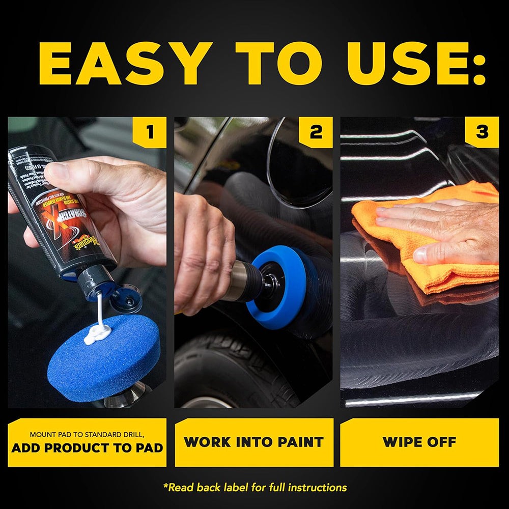 Meguiar’s Quik Scratch Eraser Kit, Off White, Liquid – Car Scratch Remover,