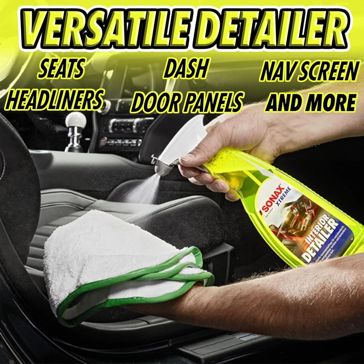 All-in-One Auto Cleaning Set: Leather, Glass & Upholstery Solutions