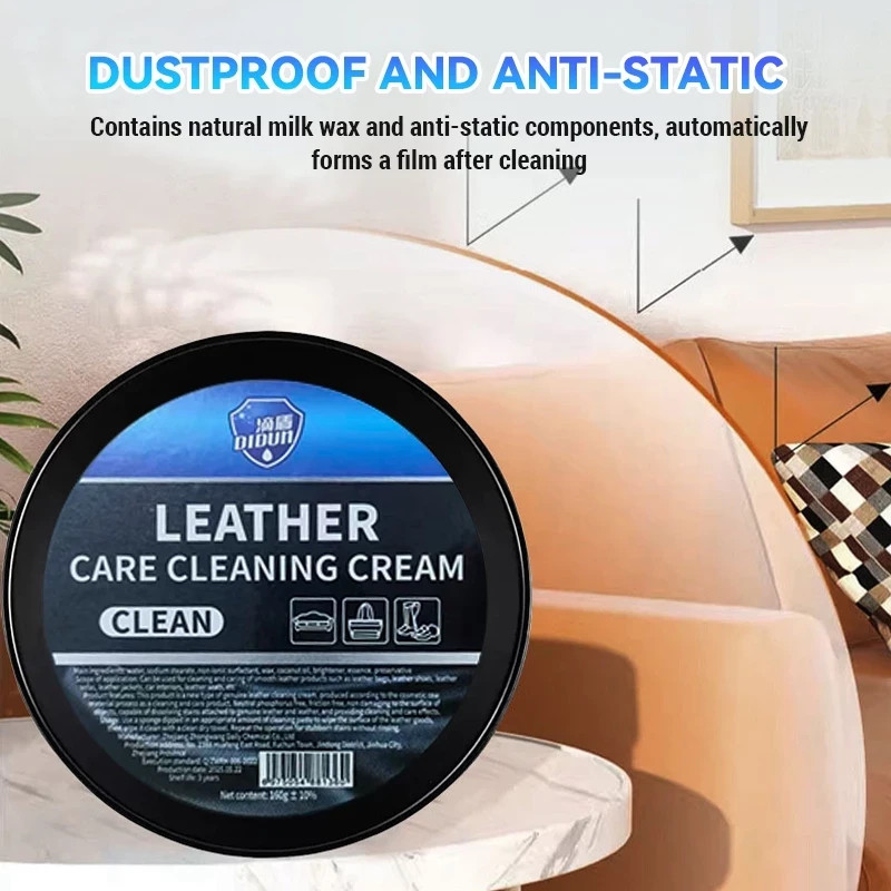 Car Interior Leather Maintenance Cream Remove Stain Polish Brighten Shoes bags