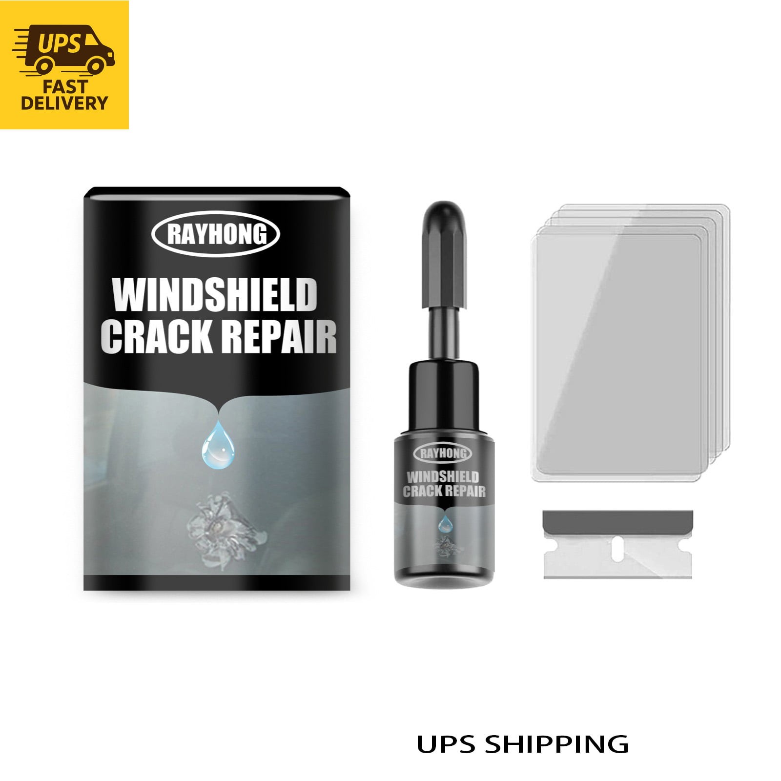 ​​Automotive Windshield Crack Repair – Glass Bonding Agent & Resin Fluid Fix