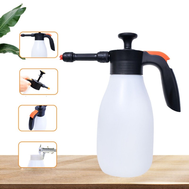 Hand Pump Foam Sprayer Pressure Snow Nozzle Car Wash Window Cleaning Spray Can