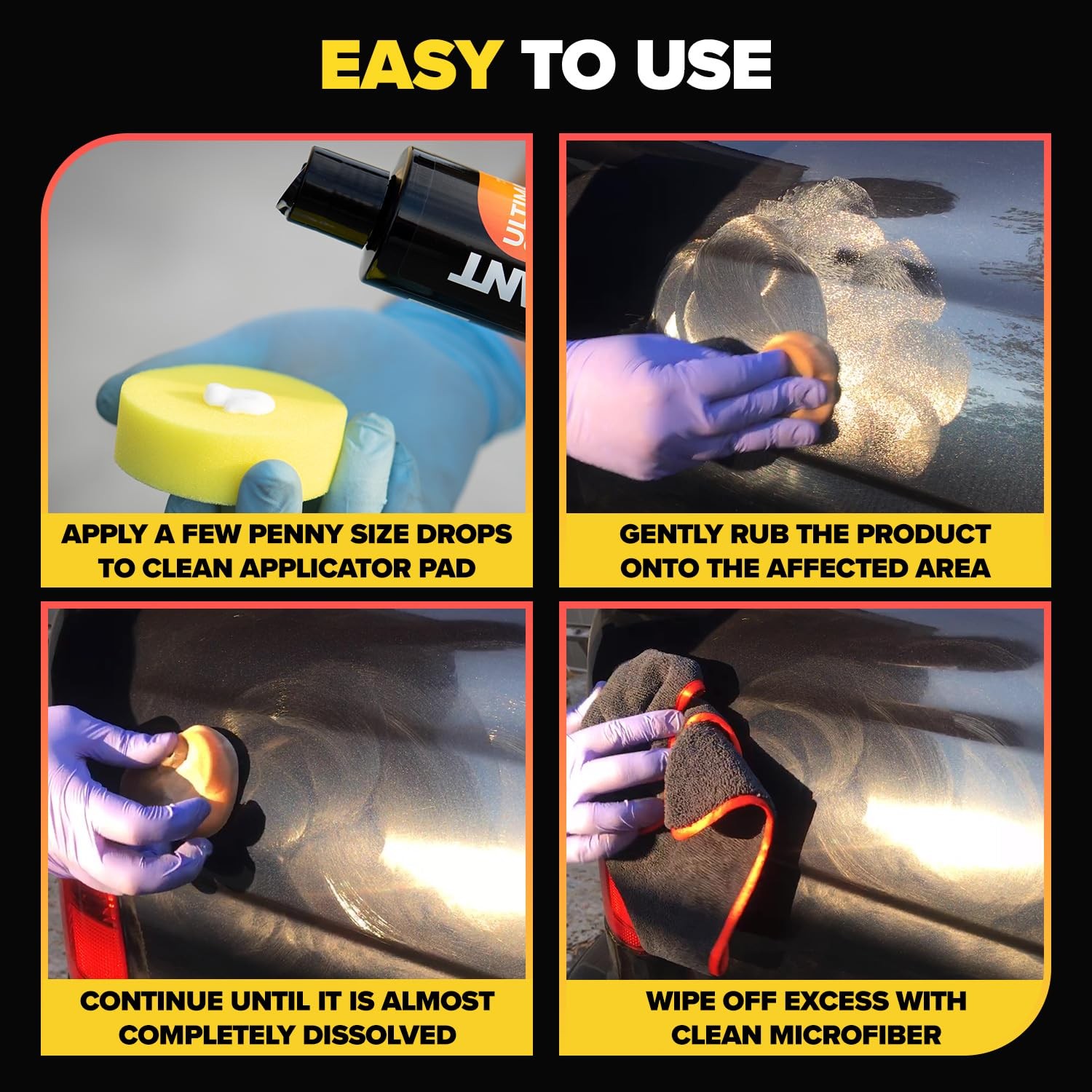 Carfidant Scratch Repair & Swirl Remover,Car Paint Scratch Remover &Restorer Kit