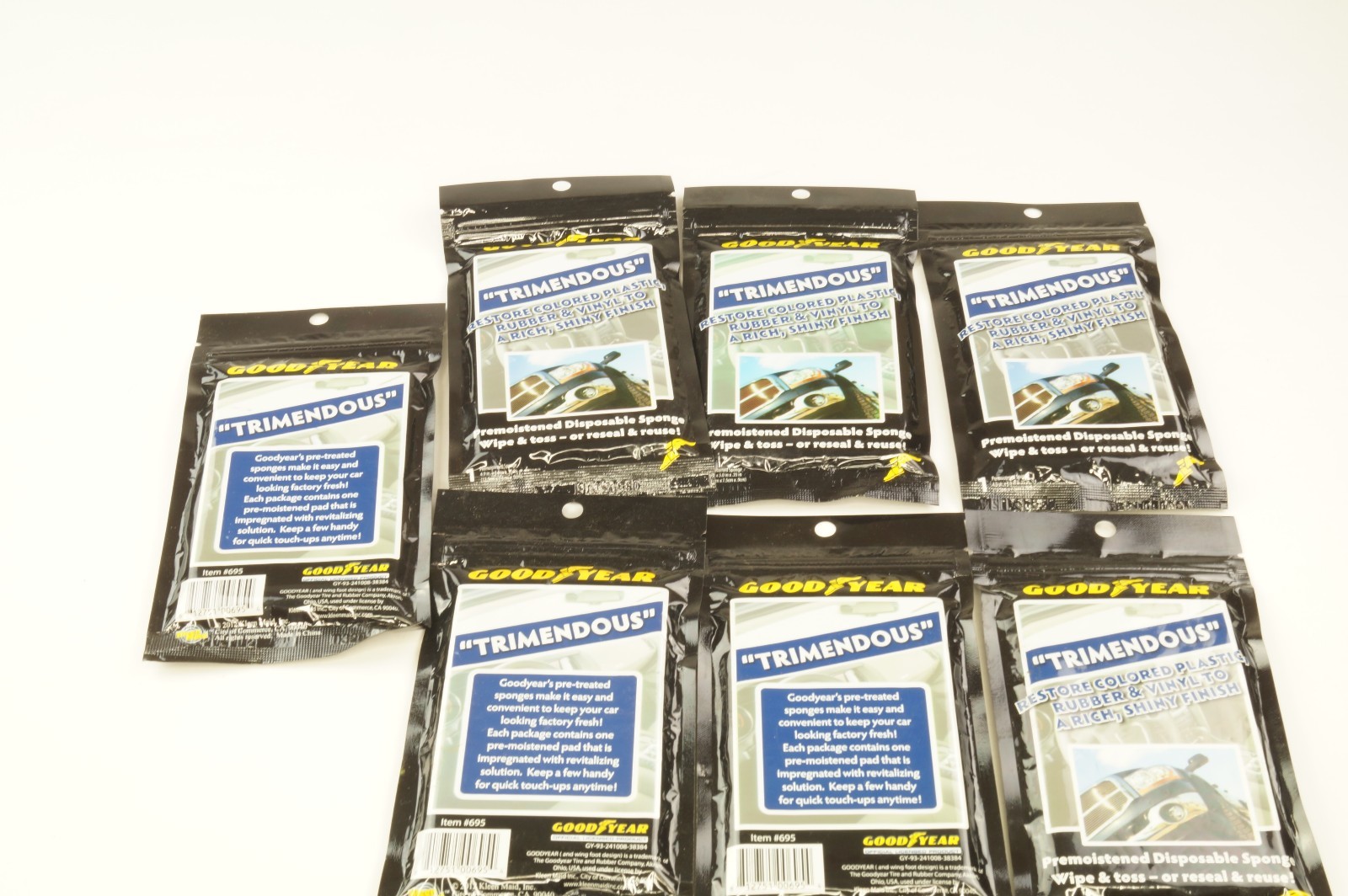 Kole Imports UU860 Goodyear Trimendous Disposable Auto Sponge (Pack of 7)
