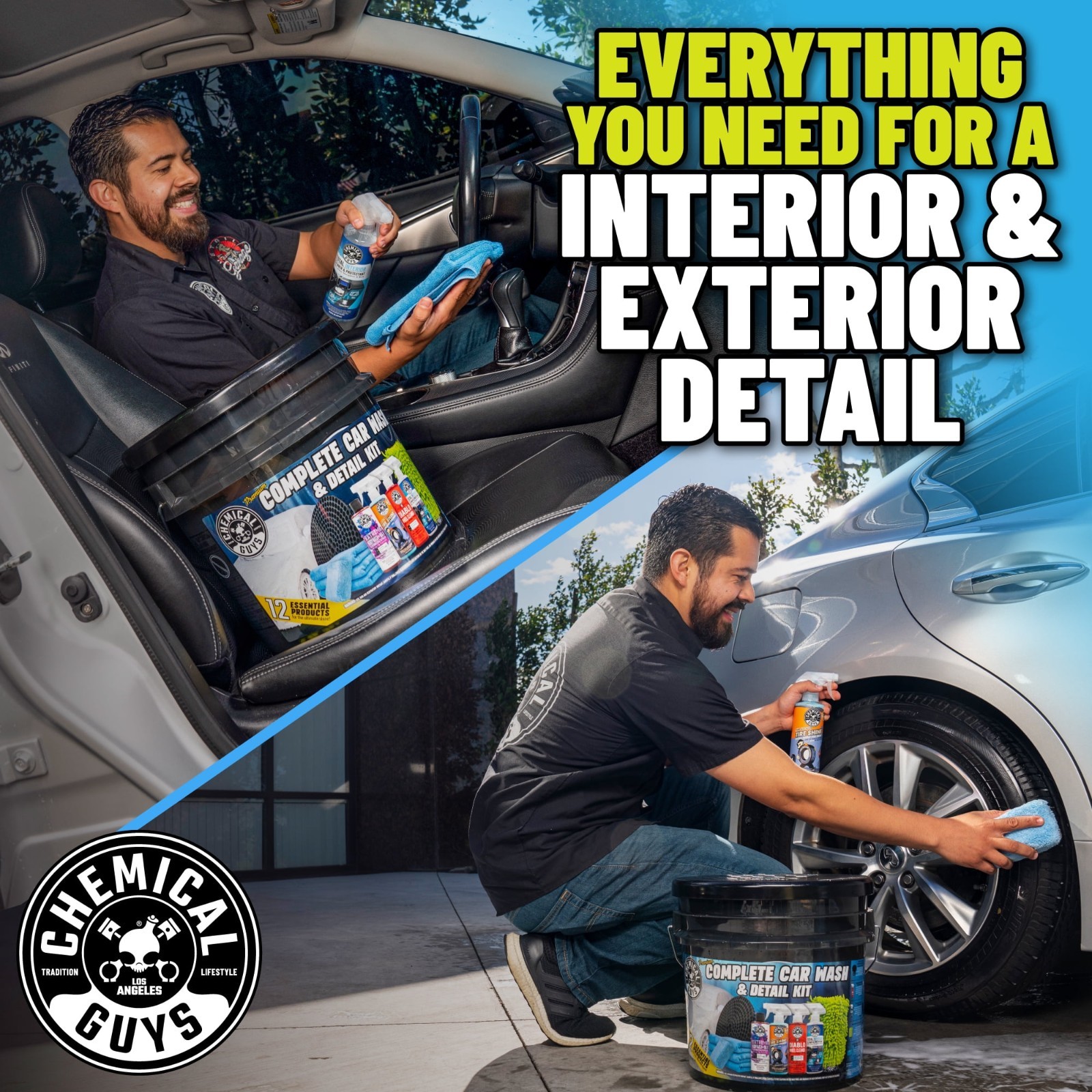 Chemical Guys Premium Car Wash Detail Kit 12 Piece Cleaning Set