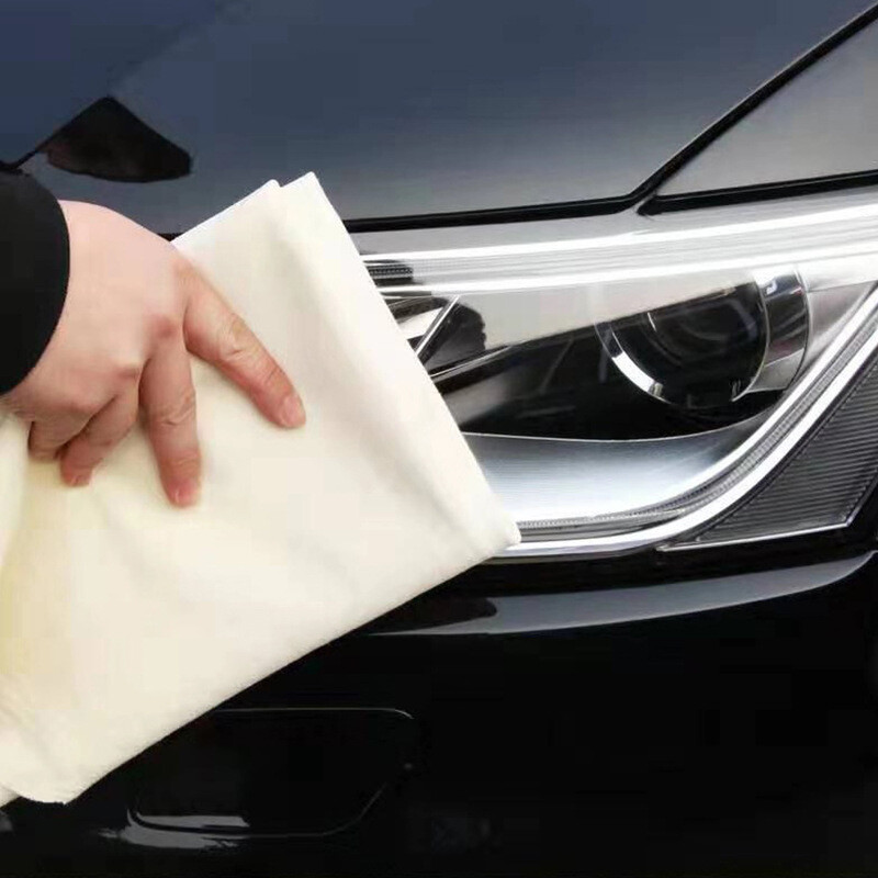 Large Chamois Leather Natural Car Cleaning Cloth Washing Absorbent Drying Towel