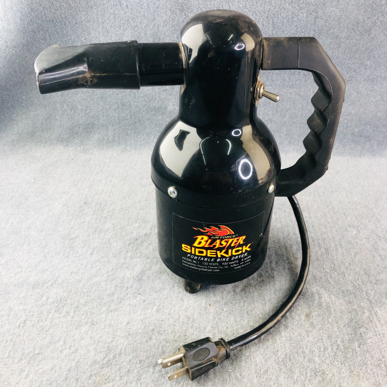 Metropolitan Vacuum Air Force Blaster Sidekick Car and Motorcycle Dryer ~ SK-1
