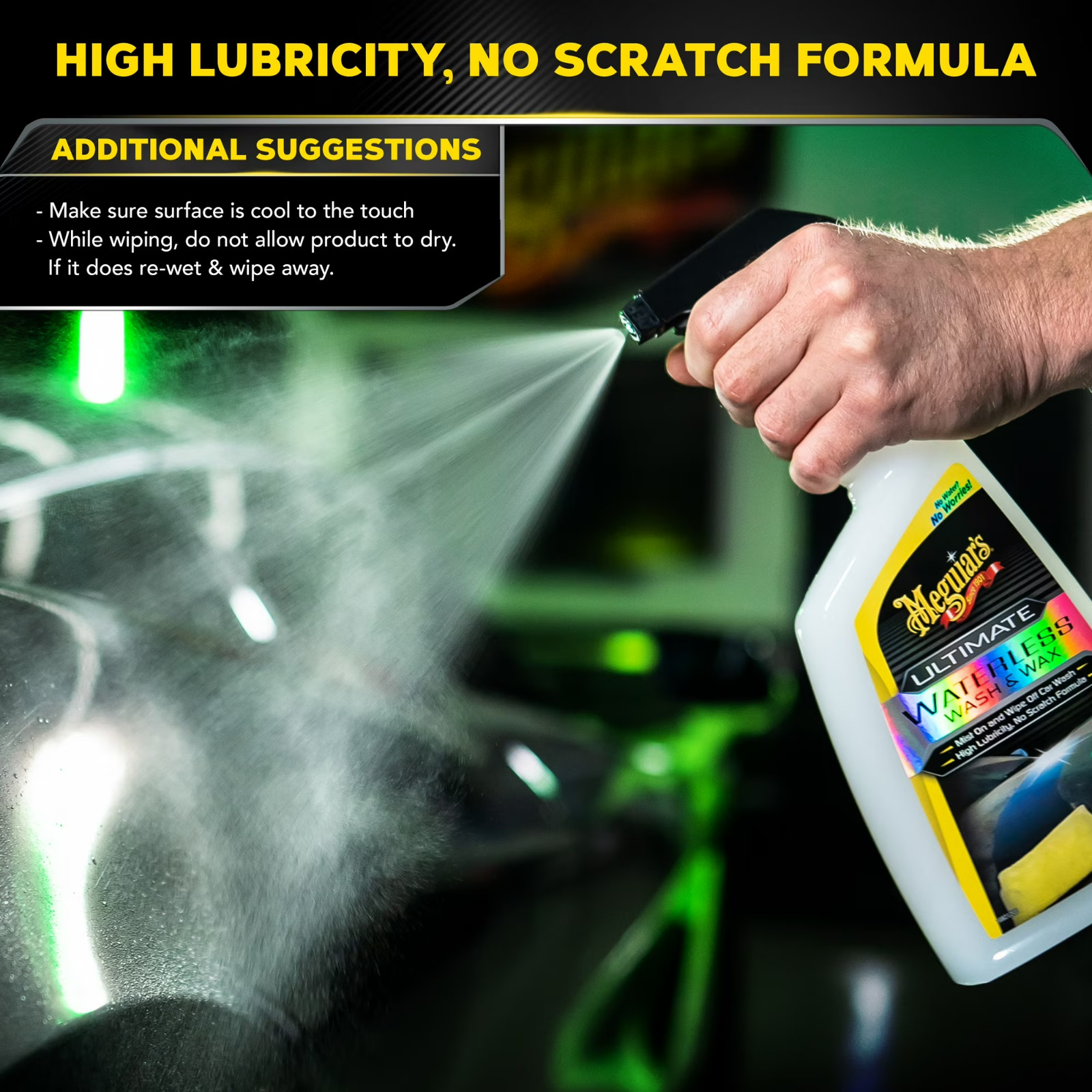 Meguiar’s Ultimate Waterless Wash & Wax Spray, G3626, 26 oz