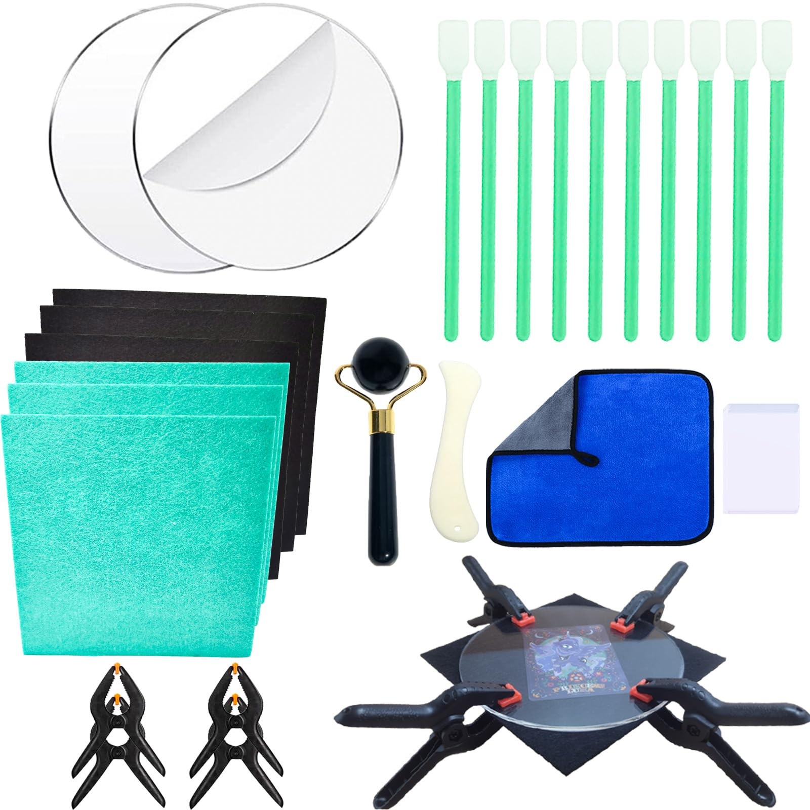 Luxiys 28 PCS Trading Card Cleaning Kit Sports Card Care Cleaning Kit Care Ac…