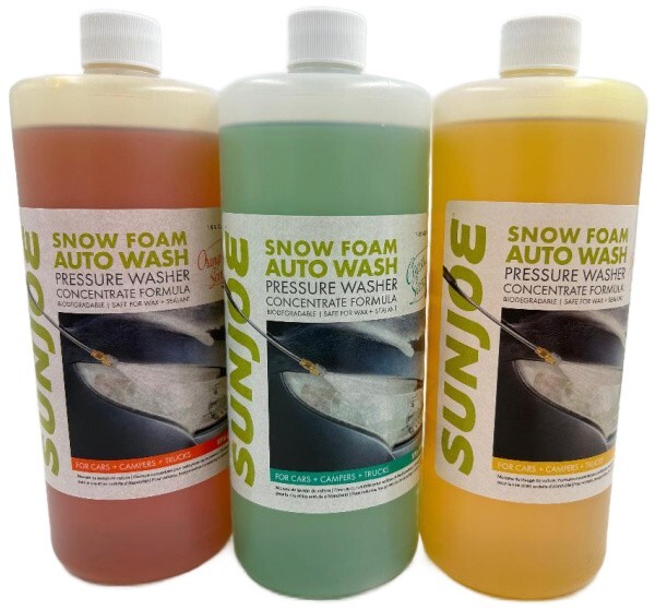 Sunjoe Pressure Washer Auto Snow Foam Detergent (3 Scents) For Home and Auto