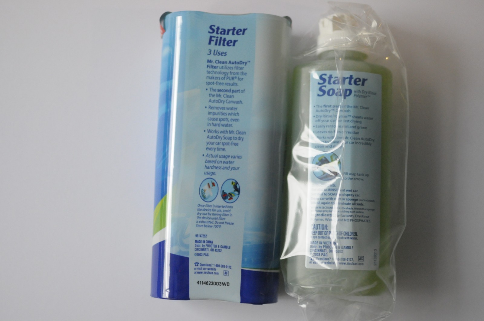 Mr. Clean Auto Dry Carwash Starter Filter and Soap Concentrated 6.7 fl oz New