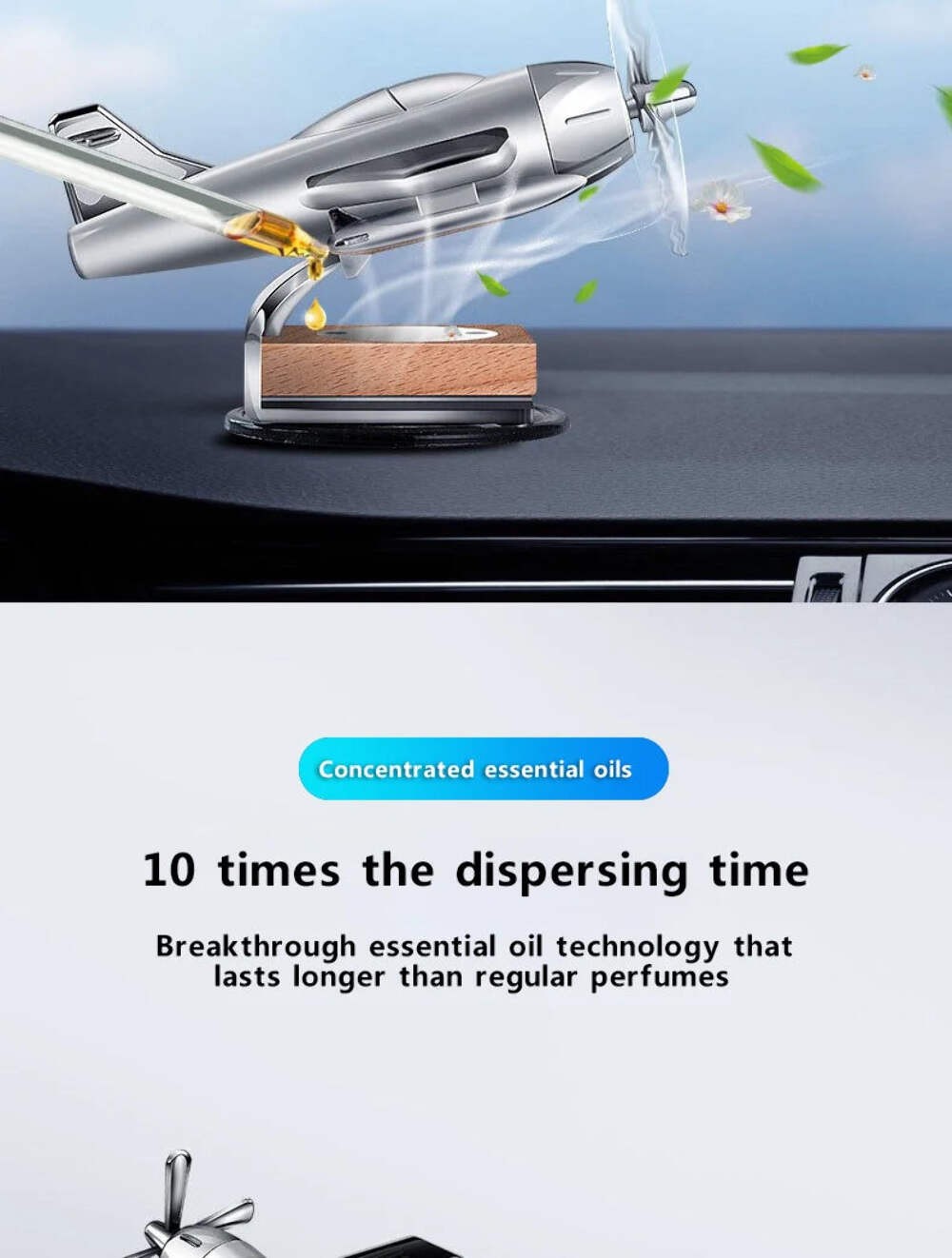 Car interior accessories solar airplane model center console decoration air SUV