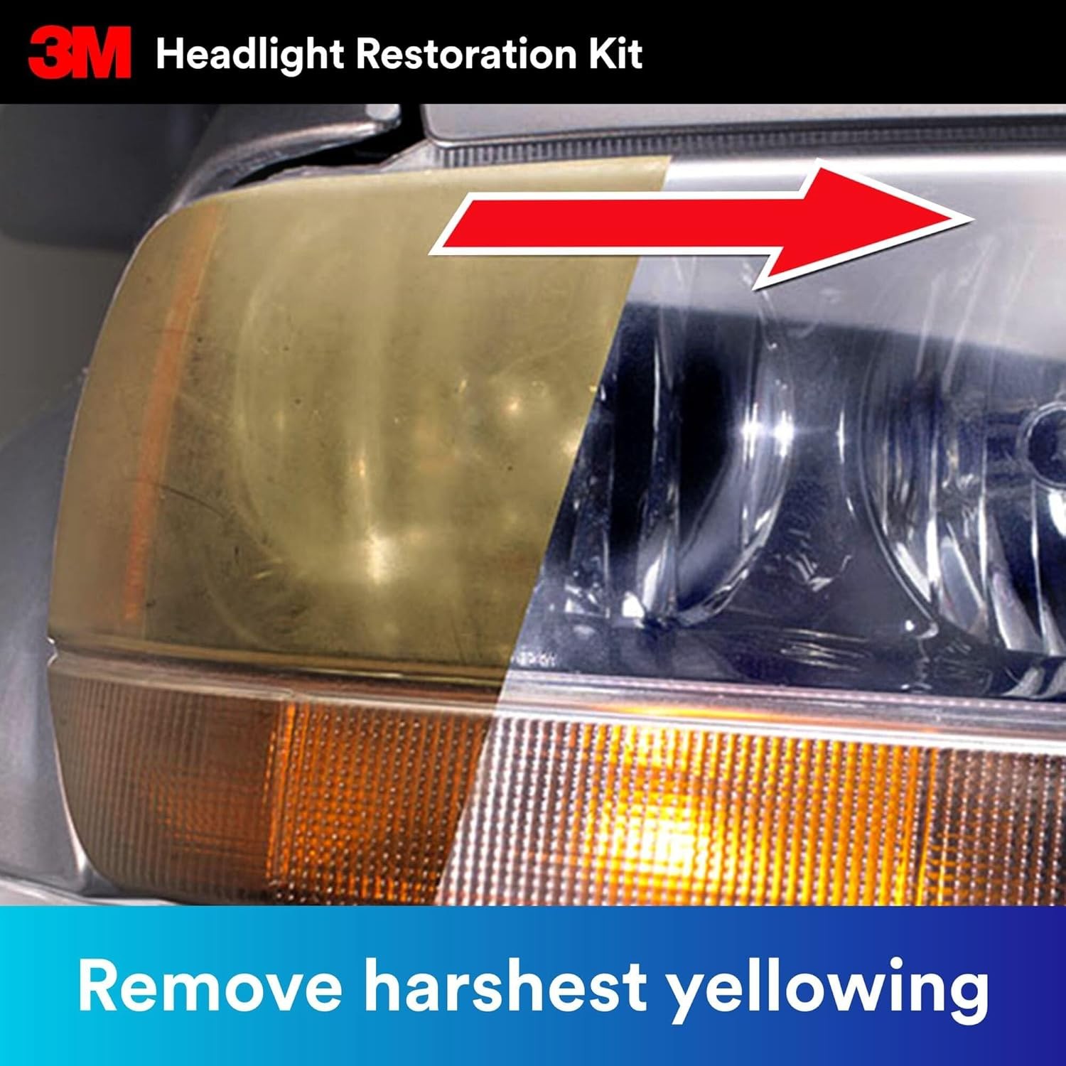 3M™ Headlight Lens Restoration System 39008, 4/Case Drill Required