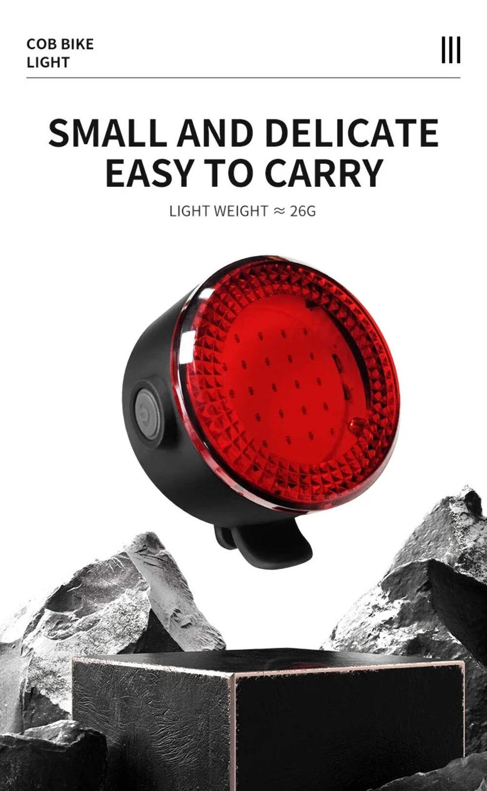 BUCKLOS Bike Light COB Front Rear Bicycle Lights LED Rechargeable Mountain Road