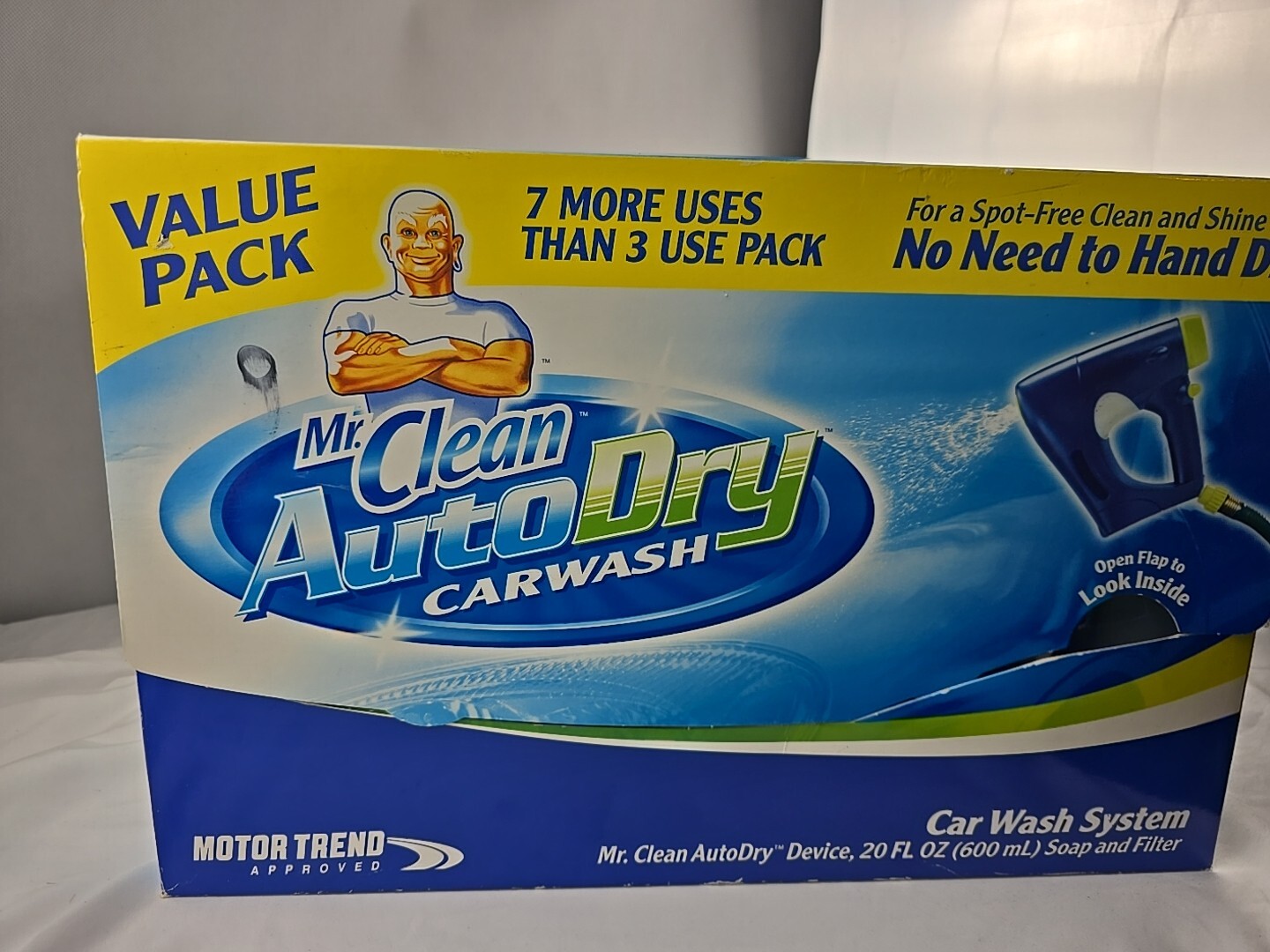 Mr Clean 2-Part Auto Dry Car Spot Free Clean and Shine,Wash Value Pack New Rare