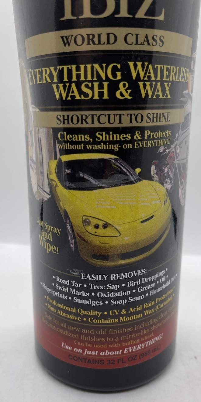 Ibiz World Class Waterless Wash & Wax Protectant 32 Fl Oz
