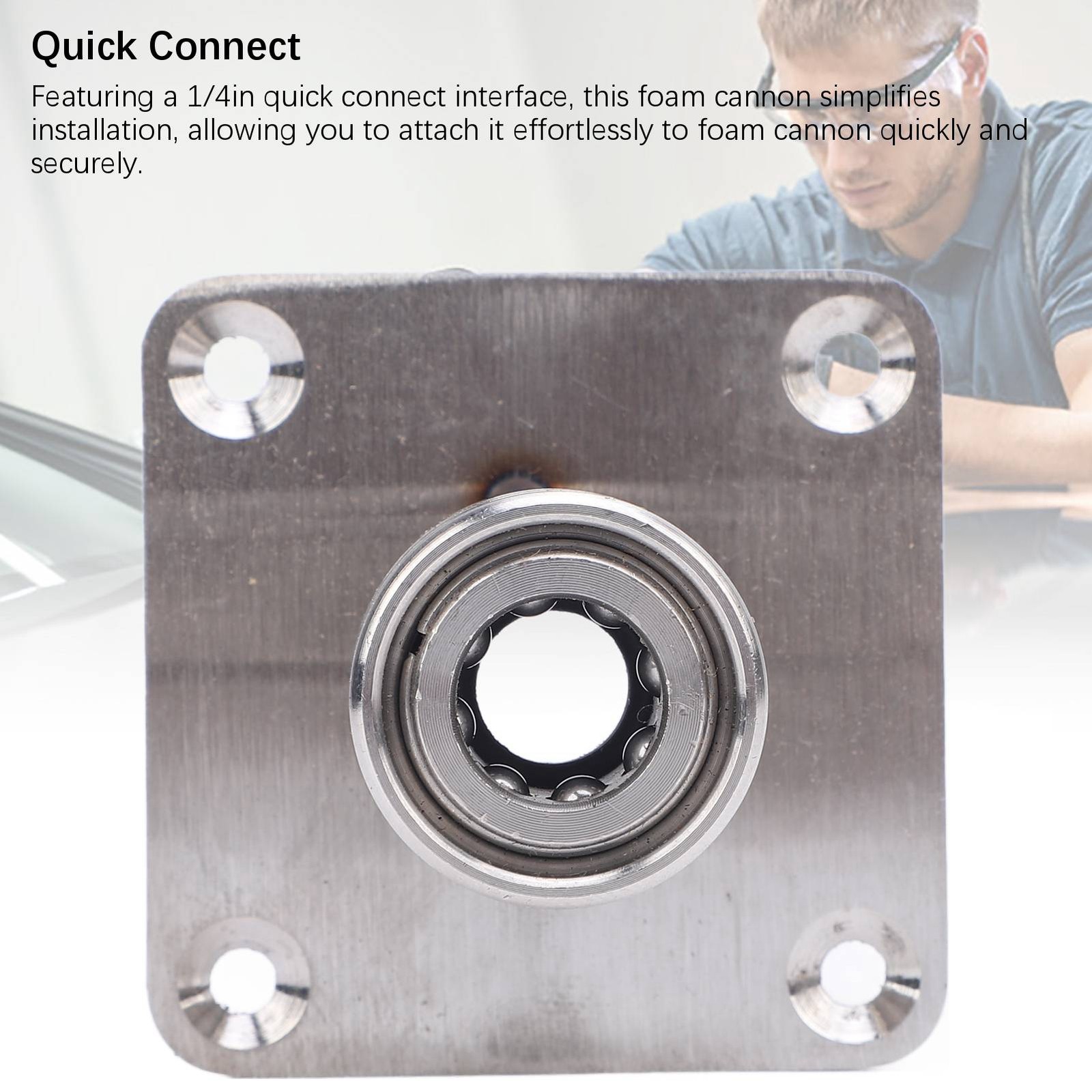 »New Pair Of Pressure Washer Foam Cannon Holder 1/4in Quick Connect Wall Mount