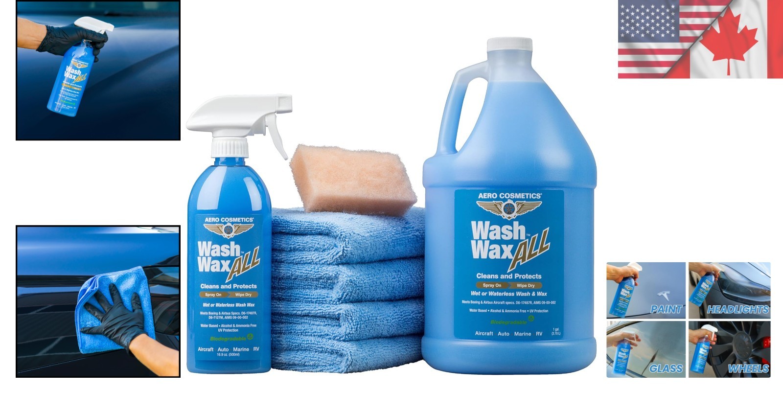 Aircraft Quality Waterless Wash Wax 144oz – Professional Car Care Solution