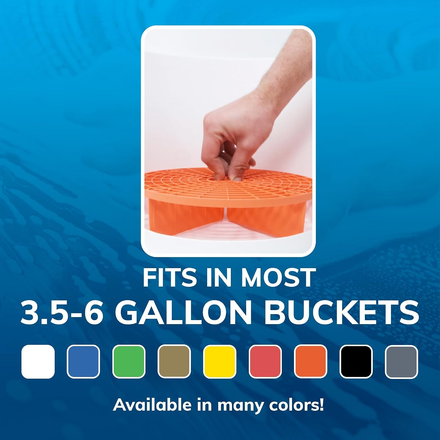 The Original Blue Bucket Insert – 10″ Diameter Car Wash Bucket for Car Washing,