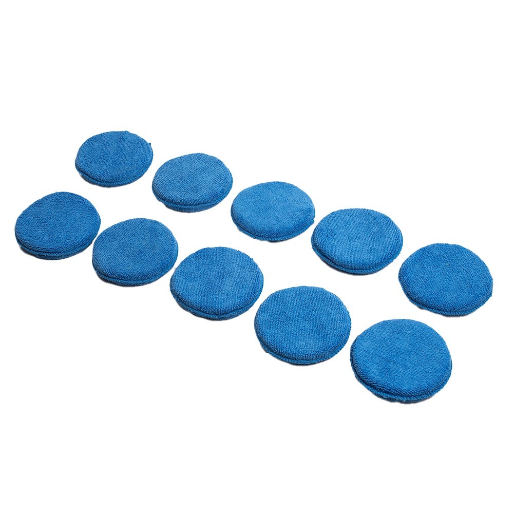 10 PCS Microfiber Wax Applicator Polishing Pad Foam Sponge Car Cleaning Buffer