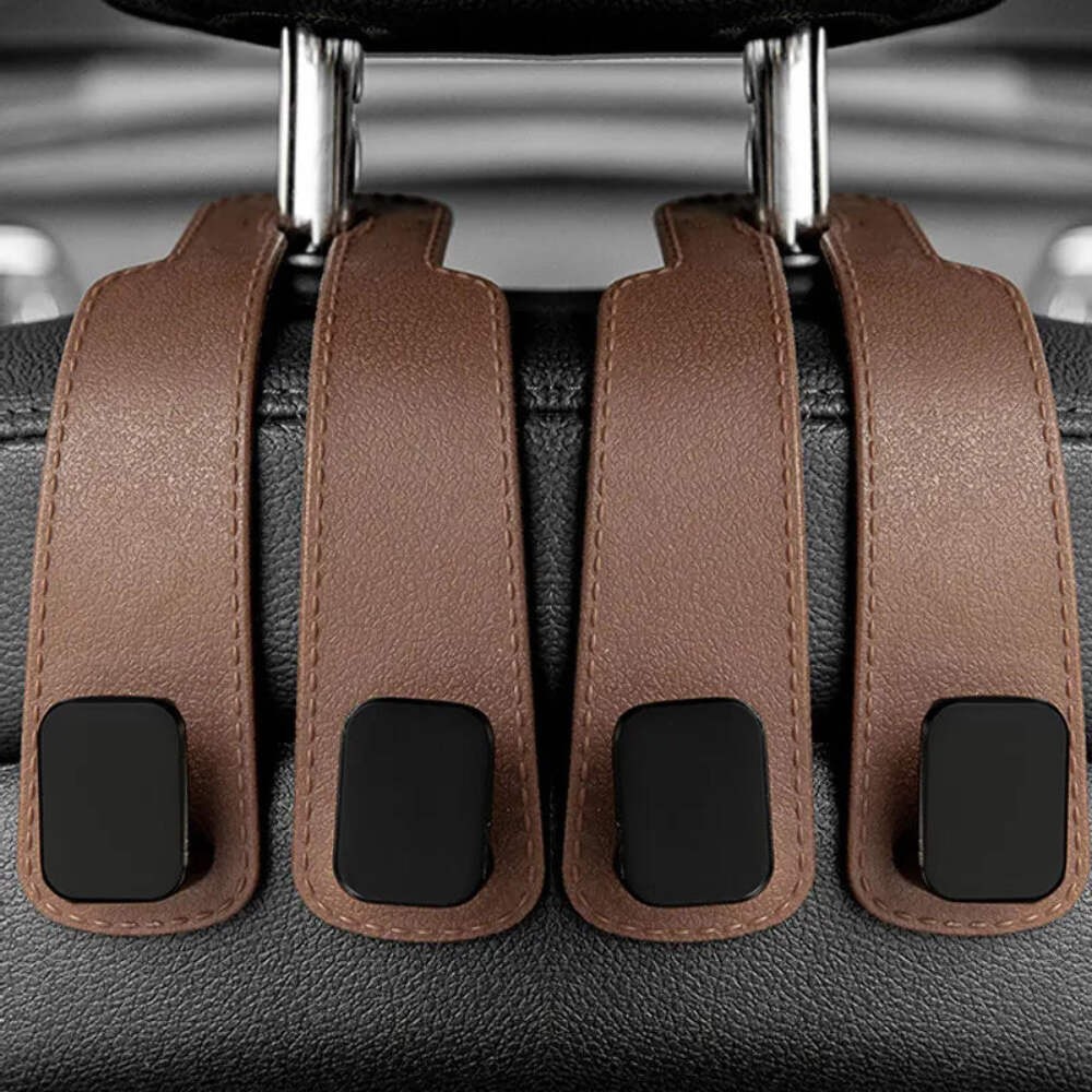 Car Headrest Hooks Hanger for Bags Seat Back Organizer Holder Clips Auto