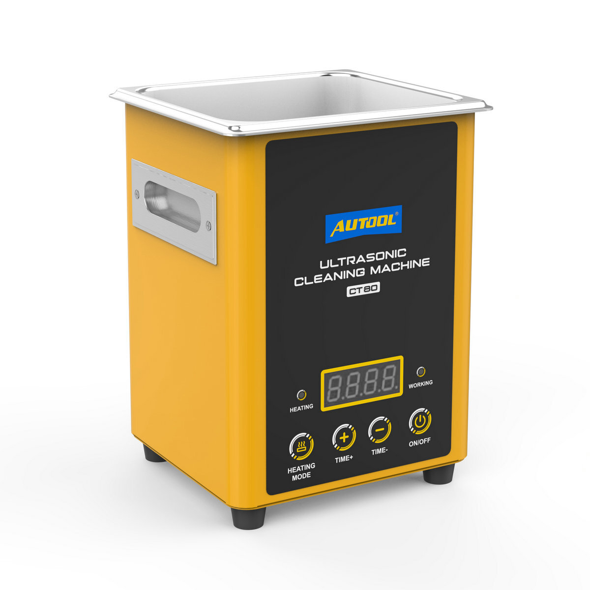 Ultrasonic Heating Cleaning Cleaner w/Timer Fuel Injector Jewelry Ring Glasses
