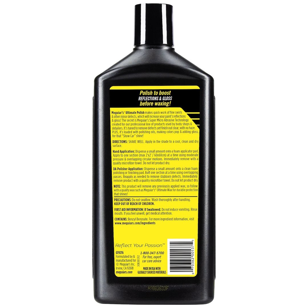 Meguiars G19216 Car Wax Ultimate 16 Ounce Bottle Pre-Waxing Glaze