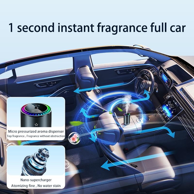 Car Aromatherapy Perfume Automatic Spray Odor Remover Star Light Diffuser 50ml