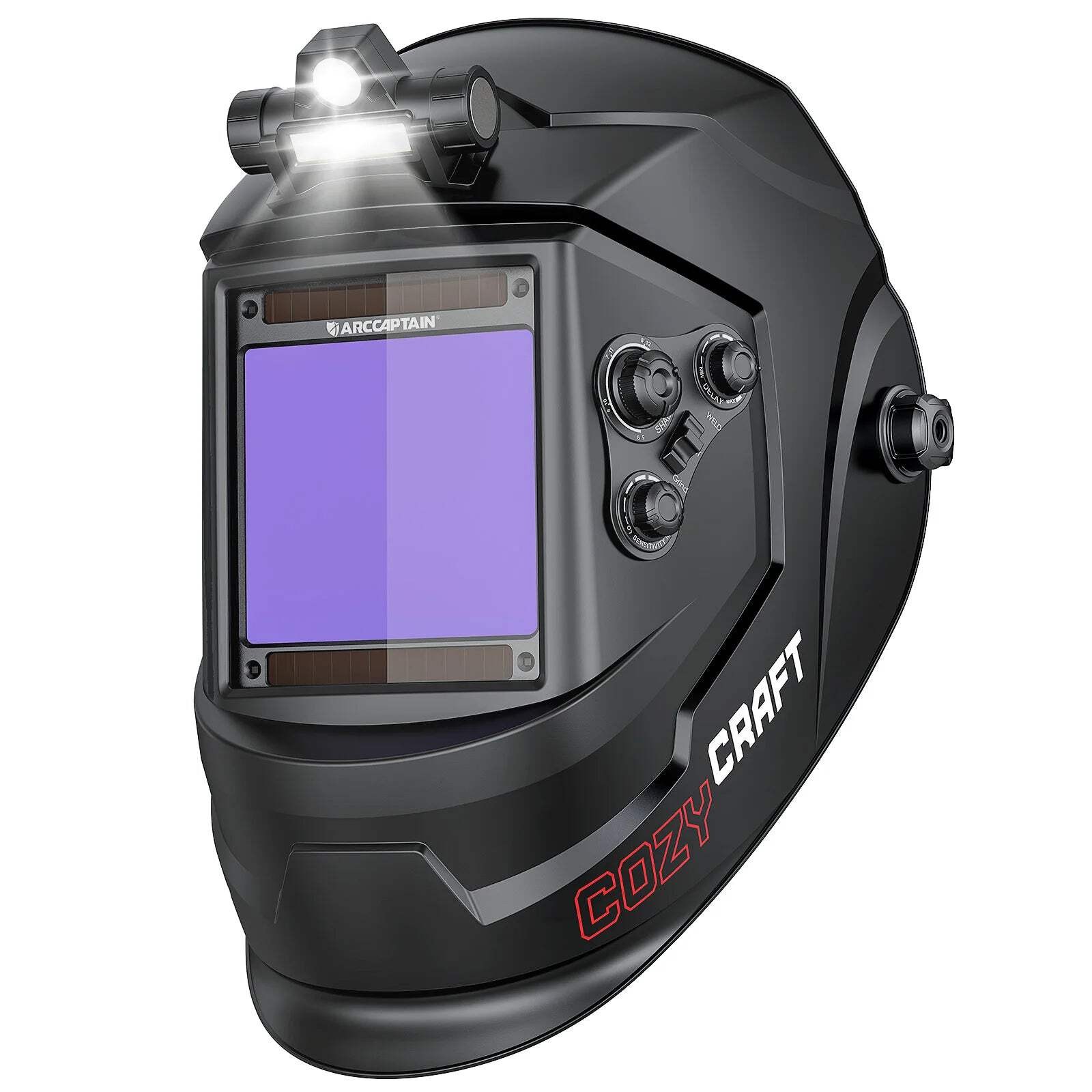 Welding Helmet ARCCAPTAIN Auto Darkening Solar Powered True Color Hood SUV Truck