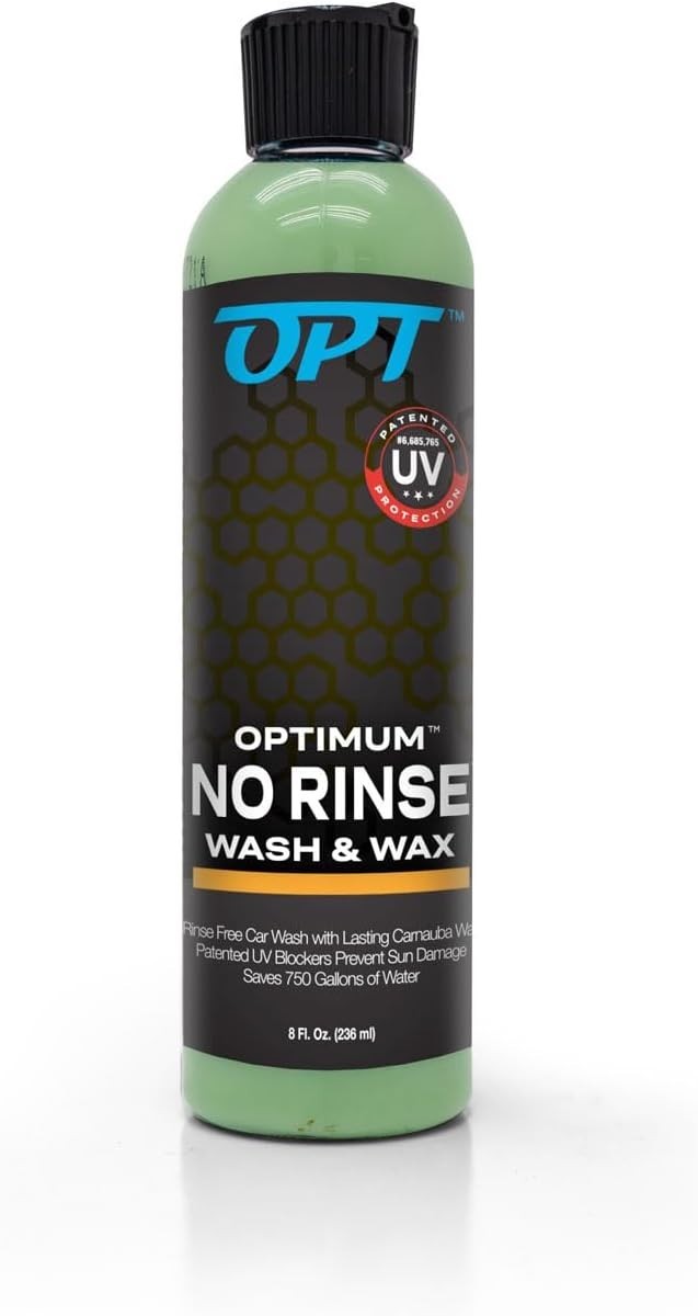 Car Cleaning Made Easy – Optimum No Rinse Wash & Wax 8 Oz. with Carnauba