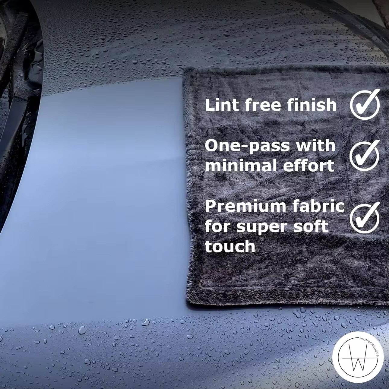 Grey Triple Twisted Loop Drying Towel – Car Care 1400