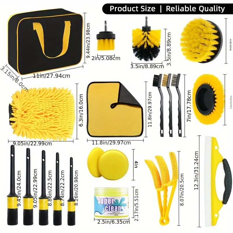 20pcs Car Detailing Kit Car Cleaning Kit