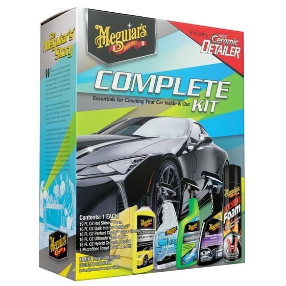 Meguiar’s Complete Car Care Kit, Car Detailing Gift Set for Car Lovers US
