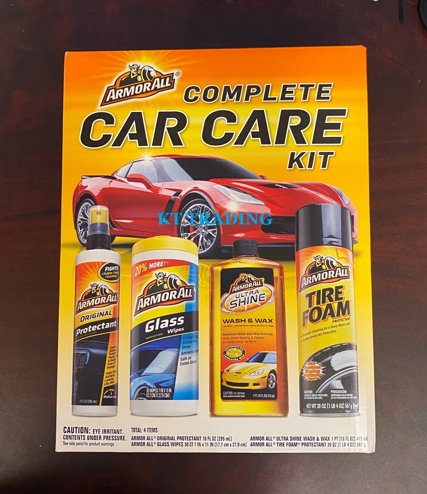 Armor All COMPLETE CAR CARE KIT Essentials for Cleaning Wax Detailing Inside Out