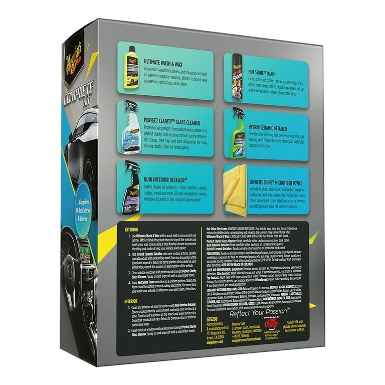 Meguiar’s Complete Car Care Detailing Kit • #G55208