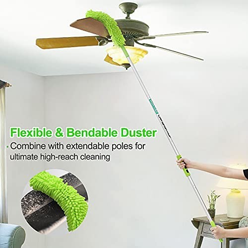 62” Car Wash Brush Kit – Long Handle Microfiber Mop, Detailing Tools, Squeegee,