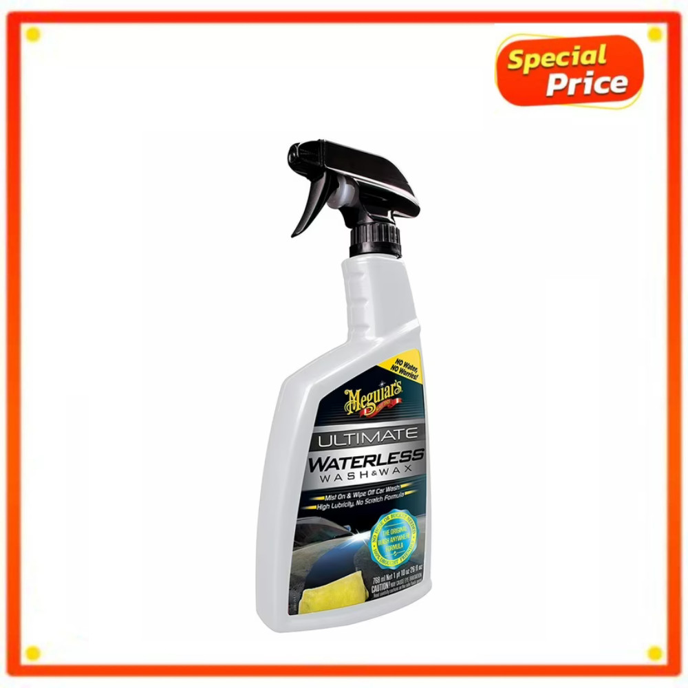 Meguiar’s Ultimate Waterless Wash & Wax: Quick, Easy, and Scratch-Free – 1 Pack