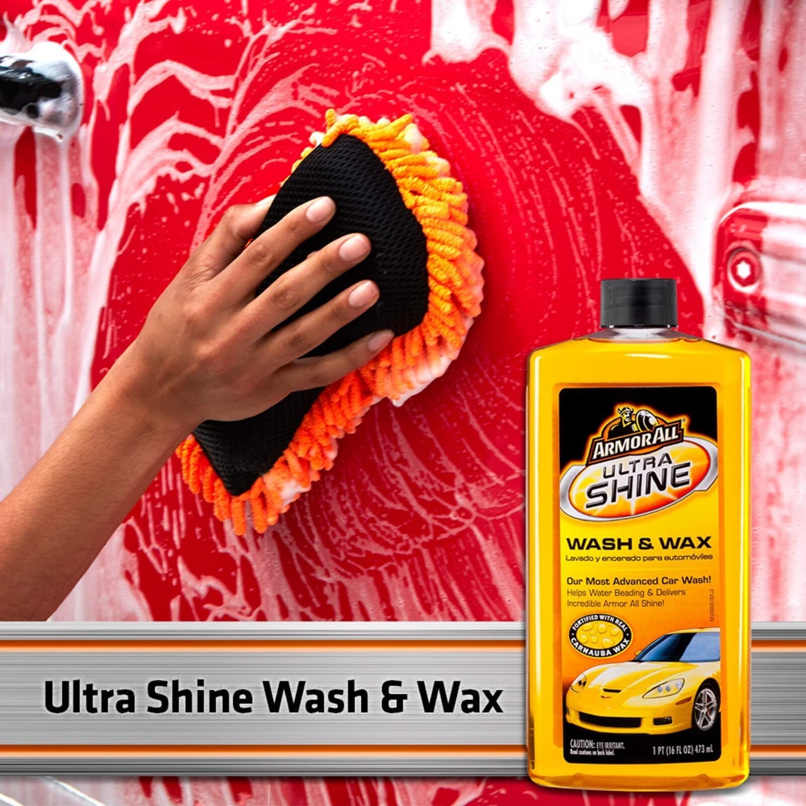 Armor All – Ultra Shine – Wash & Wax 16 fl oz, 070612251787
